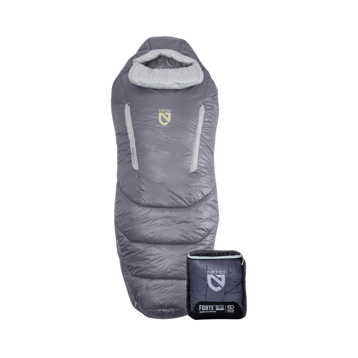 NEMO EQUIPMENT WOMENS FORTE SLEEPING BAG ALGIERS AQUIFER