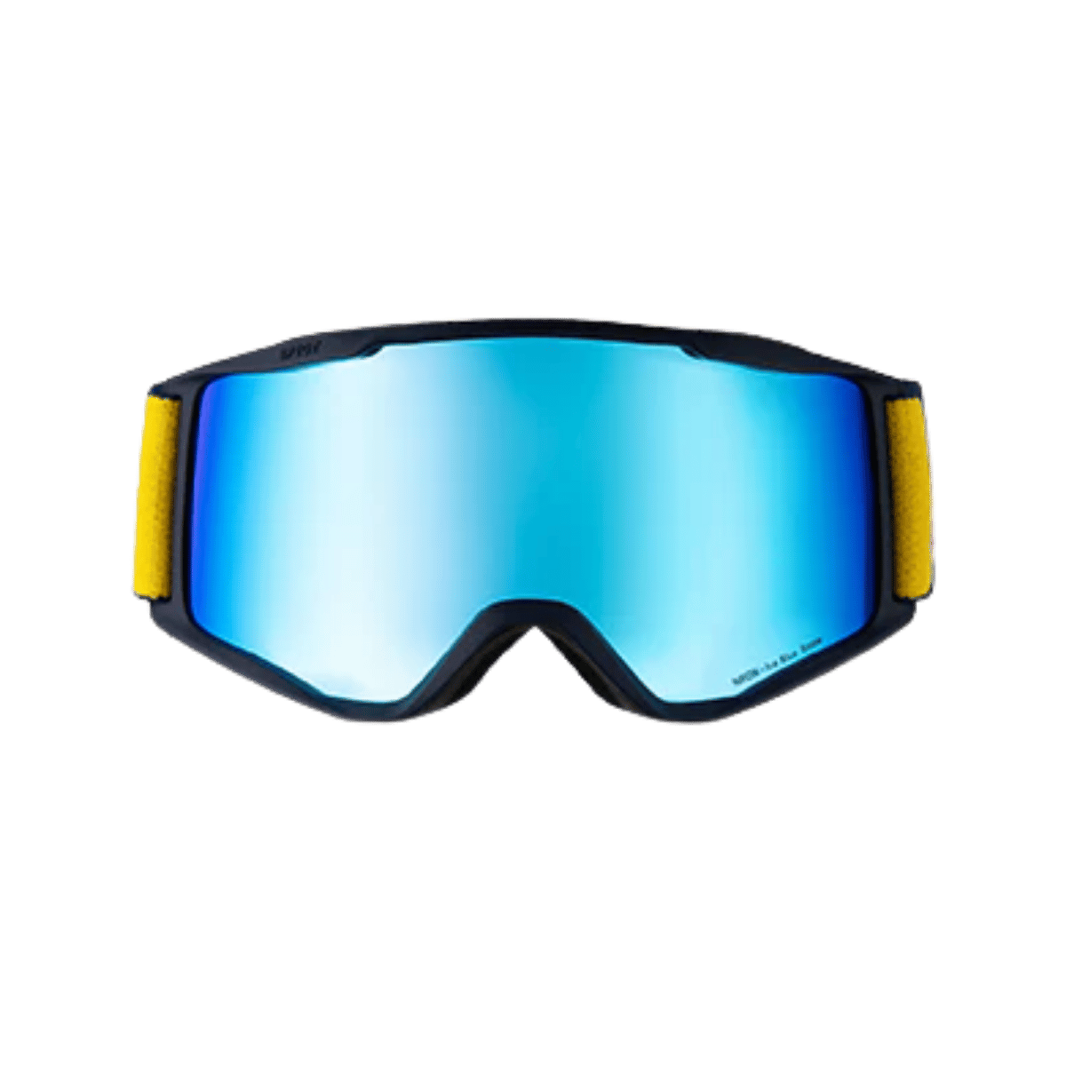 RED BULL SPECT NEON GOGGLES – SNOW GOGGLES FOR WINTER SPORTS - BLUE FRAME - SMOKE WITH BLUE MIRROR - FRONT VIEW
