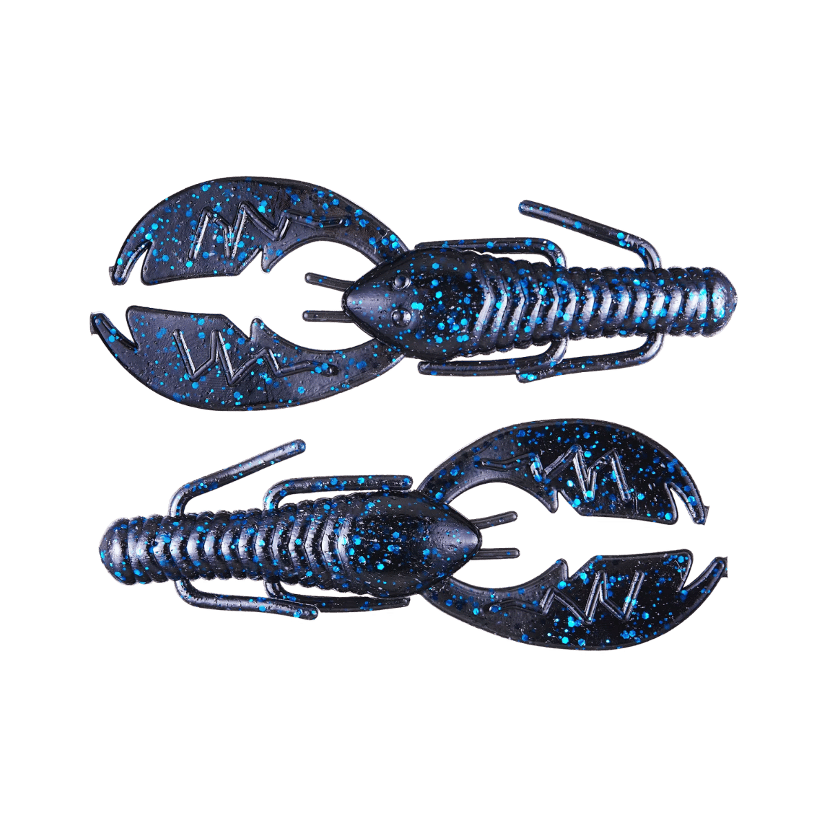 NETBAIT PACA SLIM CRAW 9PK BLACK BLUE FLAKE