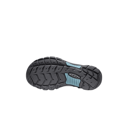 KEEN WOMEN'S NEWPORT H2 SANDAL NAVY/MAGNET OUTSOLE VIEW