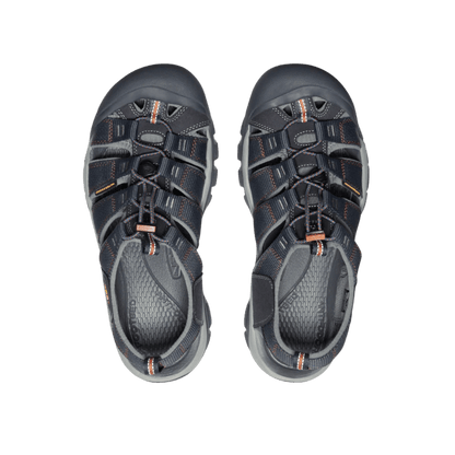 KEEN MEN'S NEWPORT H2 SANDAL - INDIA INK/RUST - TOP VIEW