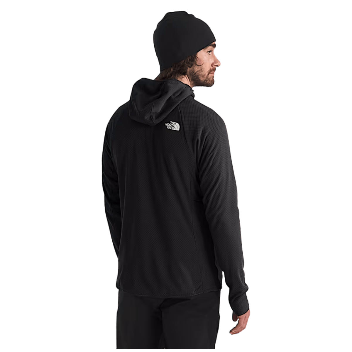 SUMMIT MEN'S FUTUREFLEECE FULL-ZIP HOODIE - TNF BLACK_BACK ANGLE WW