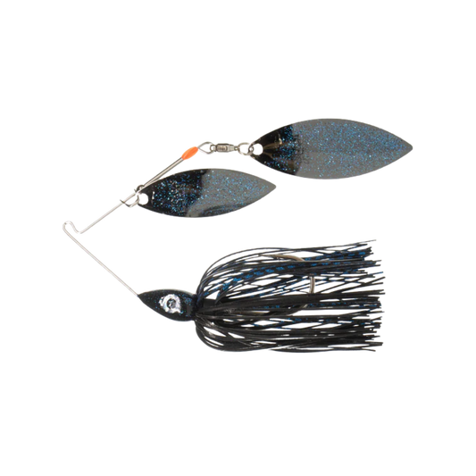 NICHOLS LURES PULSATOR METAL FLK SPINNERBAIT BLACK&BLUE