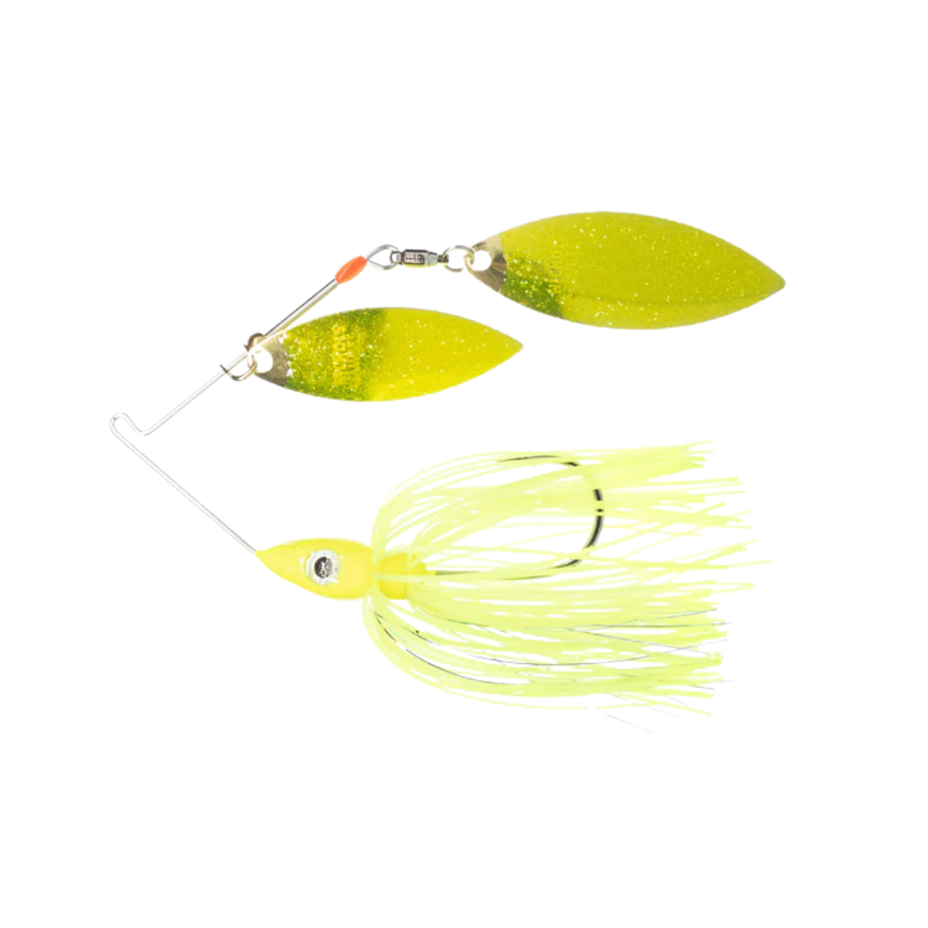 NICHOLS LURES PULSATOR METAL FLK SPINNERBAIT TRANSPARENT CHARTREUSE
