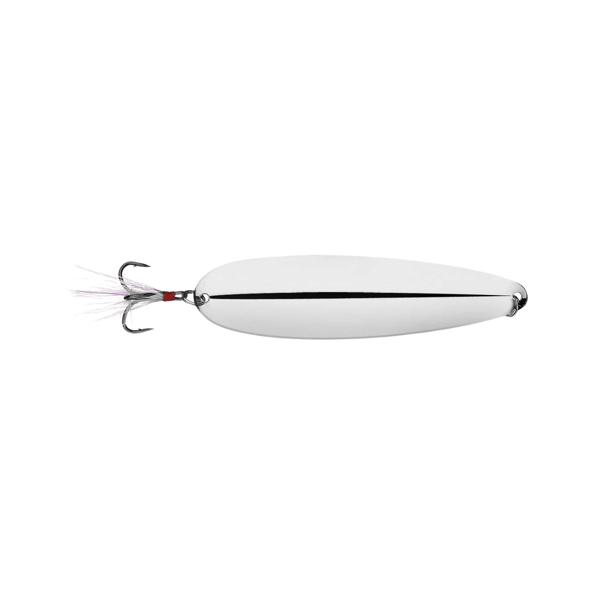 NICHOLS LURES MINI MAGNUM FLUTTER SPOON 6IN  SILVER CHROME