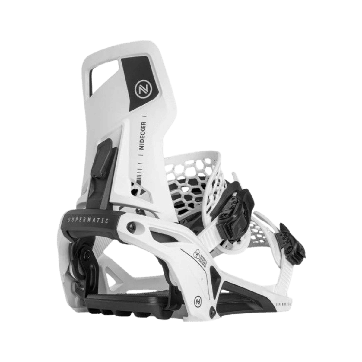NIDECKER SNOWBOARD SUPERMATIC BINDING 24/25 WHITE
