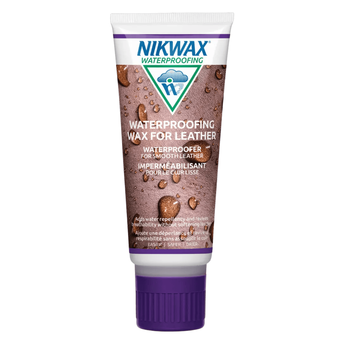 NIKWAX WATER PROOFING WAX CREAM FOR LEATHER - 3.4 OZ - FRONT VIEW
