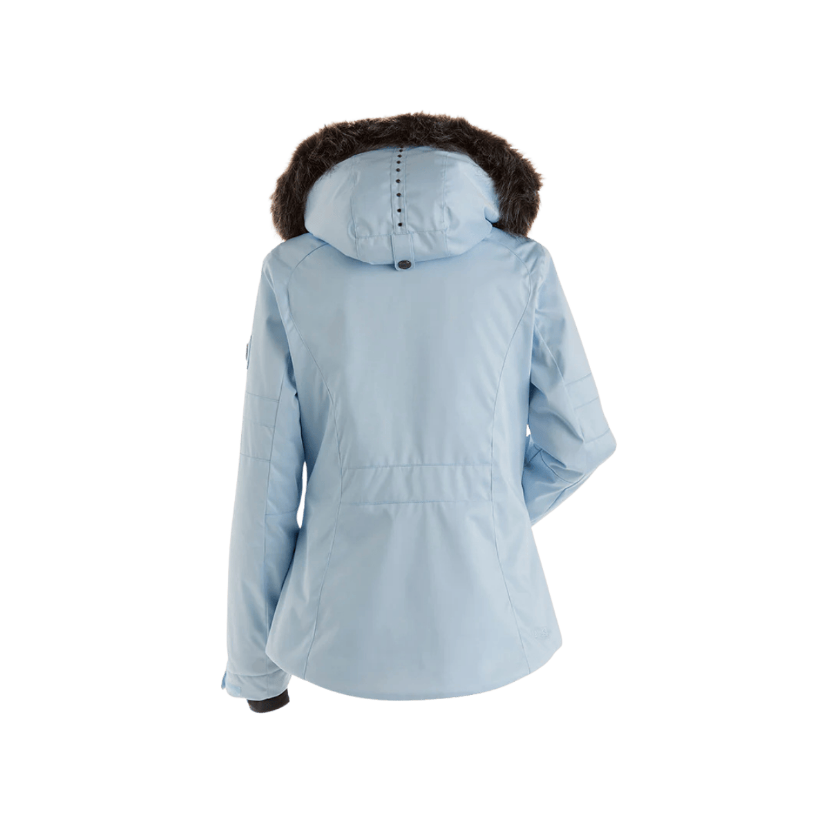 NILS WOMEN'S VAL D'ISERE PARKA - ICE BLUE - BACK VIEW