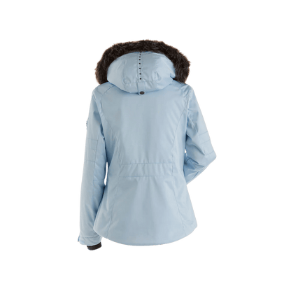 NILS WOMEN'S VAL D'ISERE PARKA - ICE BLUE - BACK VIEW
