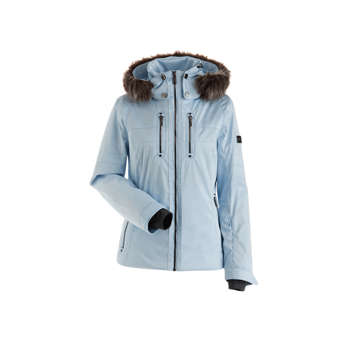 NILS WOMEN'S VAL D'ISERE PARKA - ICE BLUE - FRONT VIEW