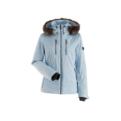 NILS WOMEN'S VAL D'ISERE PARKA - ICE BLUE - FRONT VIEW