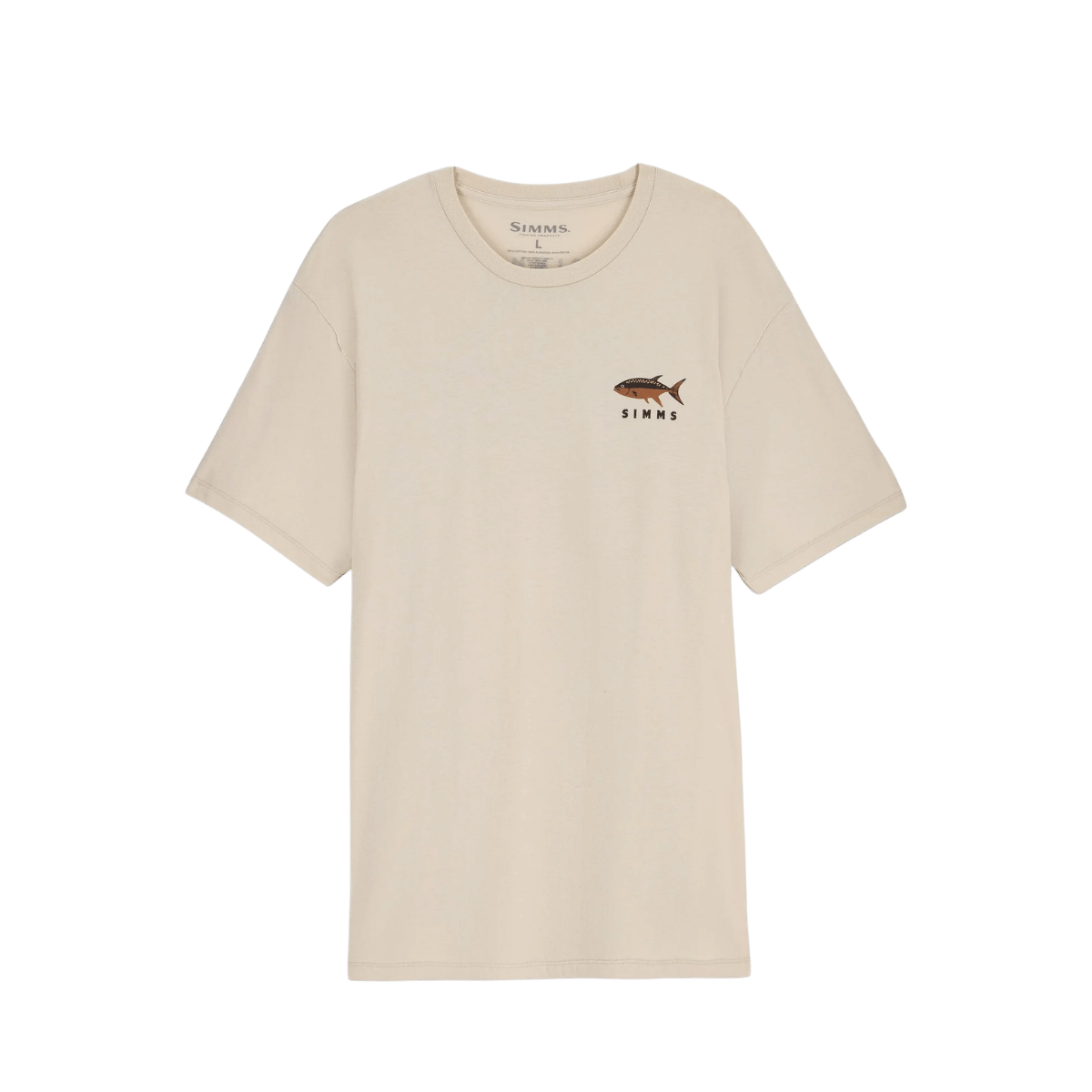 SIMMS MEN'S LAKE NOMAD T-SHIRT - NATURAL
