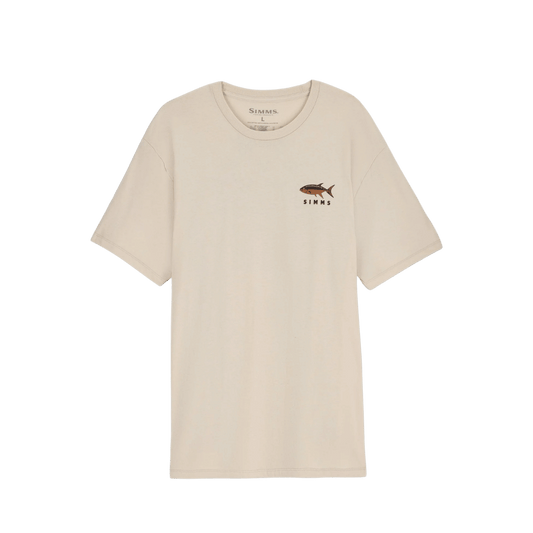 SIMMS MEN'S LAKE NOMAD T-SHIRT - NATURAL