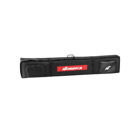 NORDICA DOUBLE ROLLER SKI BAG - BLACK/WHITE/RED
