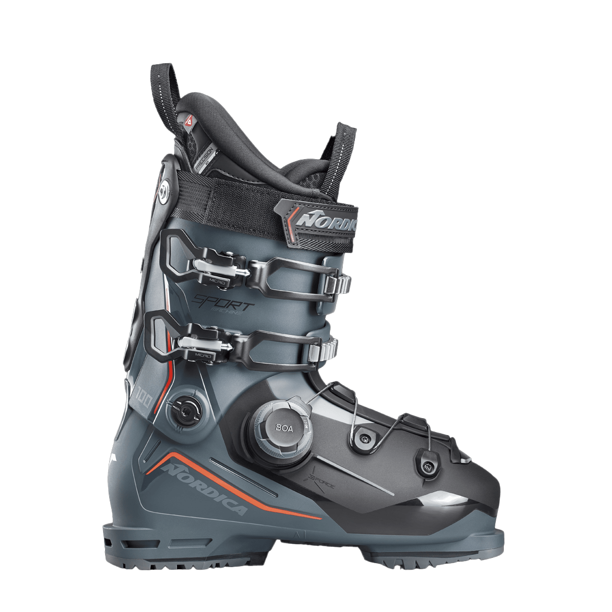 NORDICA SPORTMACHINE 3 100 BOA SKI BOOTS 2025 SIDE VIEW