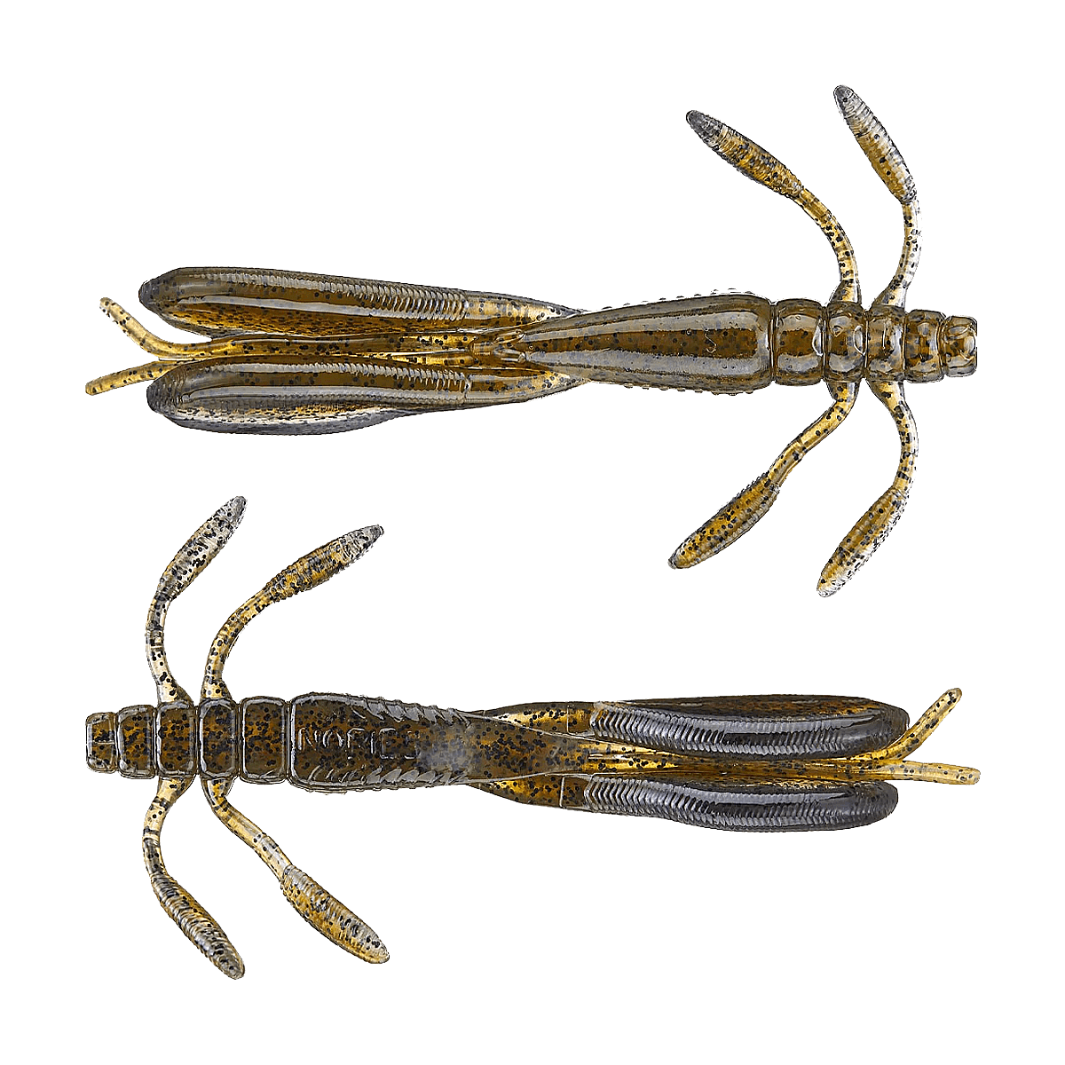 NORIES ESCAPE LITTLE TWIN 4INCH 5PK - RESERVOIR SHRIMP