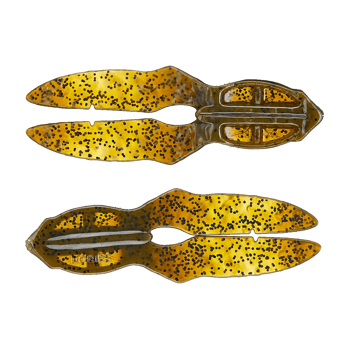 NORIES FG DADDY CREATURE BAIT 4.3 INCH 4PK - LIGHT GREEN PUMPKIN