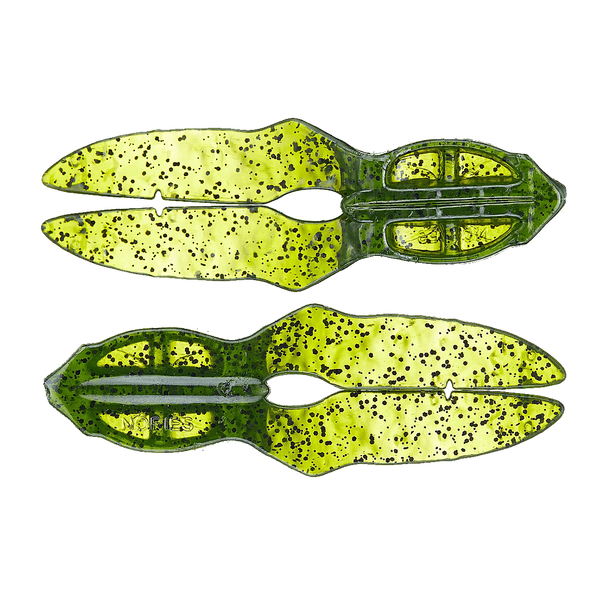 NORIES FG DADDY CREATURE BAIT 4.3 INCH 4PK - WATERMELON BLACK FLAKE