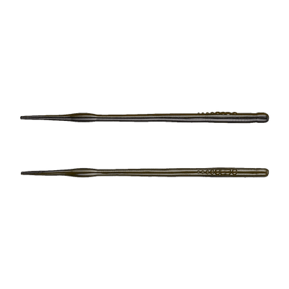 NORIES FUTO HASSUN STRAIGHT TAIL WORM 7PK - 8 INCH - BLACK WINNY
