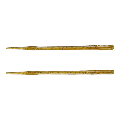 NORIES FUTO HASSUN STRAIGHT TAIL WORM 7PK - 8 INCH - SMOKE MUSTARD