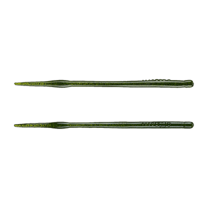 NORIES FUTO HASSUN STRAIGHT TAIL WORM 7PK - 8 INCH - WATERMELON BLACK FLAKE