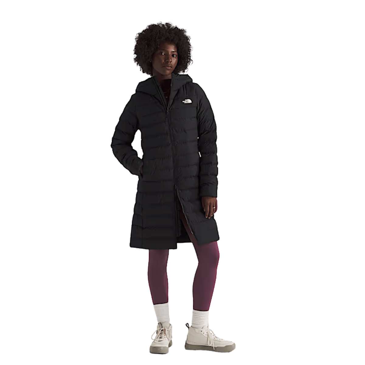 NORNTHFACE WOMEN'S ACONCAGUA PARKA - TNF BLACK WW FRONT