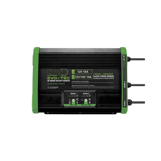 NORSK FISHING 2B 12V-15A & 12/16V-10A A/C CH GREEN