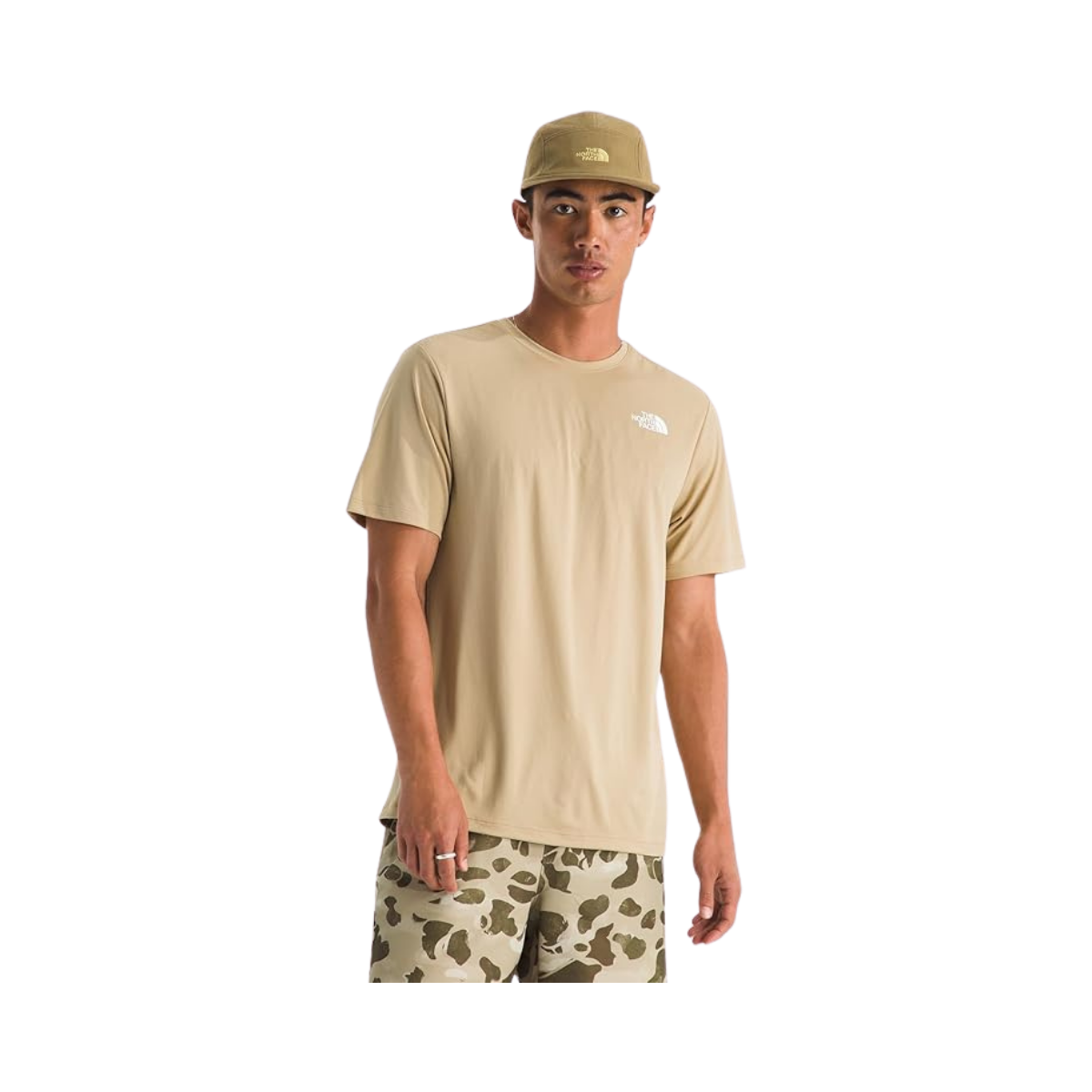 NORTH FACE 24/7 SHORT SLEEVE TEE - REG KHAKI STONE