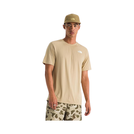 NORTH FACE 24/7 SHORT SLEEVE TEE - REG KHAKI STONE