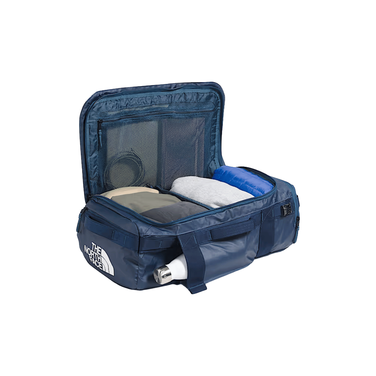 NORTH FACE BASE CAMP VOYAGER DUFFEL 32L - SHADY BLUE/SUMMIT NAVY, INTERNAL SPACE