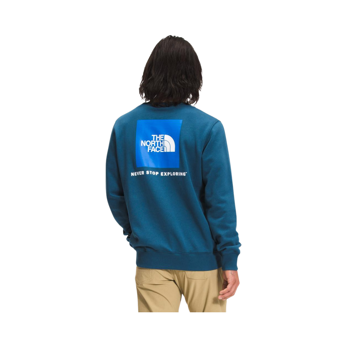 NORTH FACE BOX NSE CREW SWEATSHIRT MONTEREY BLUE