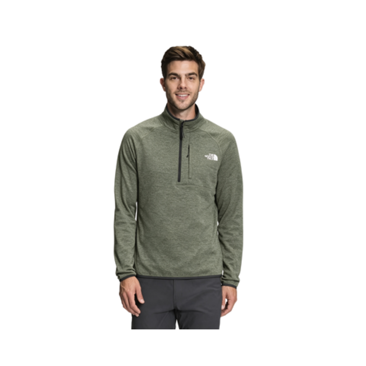 NORTH FACE CANYONLANDS 1/2 ZIP PINE NEEDLE HEATHER