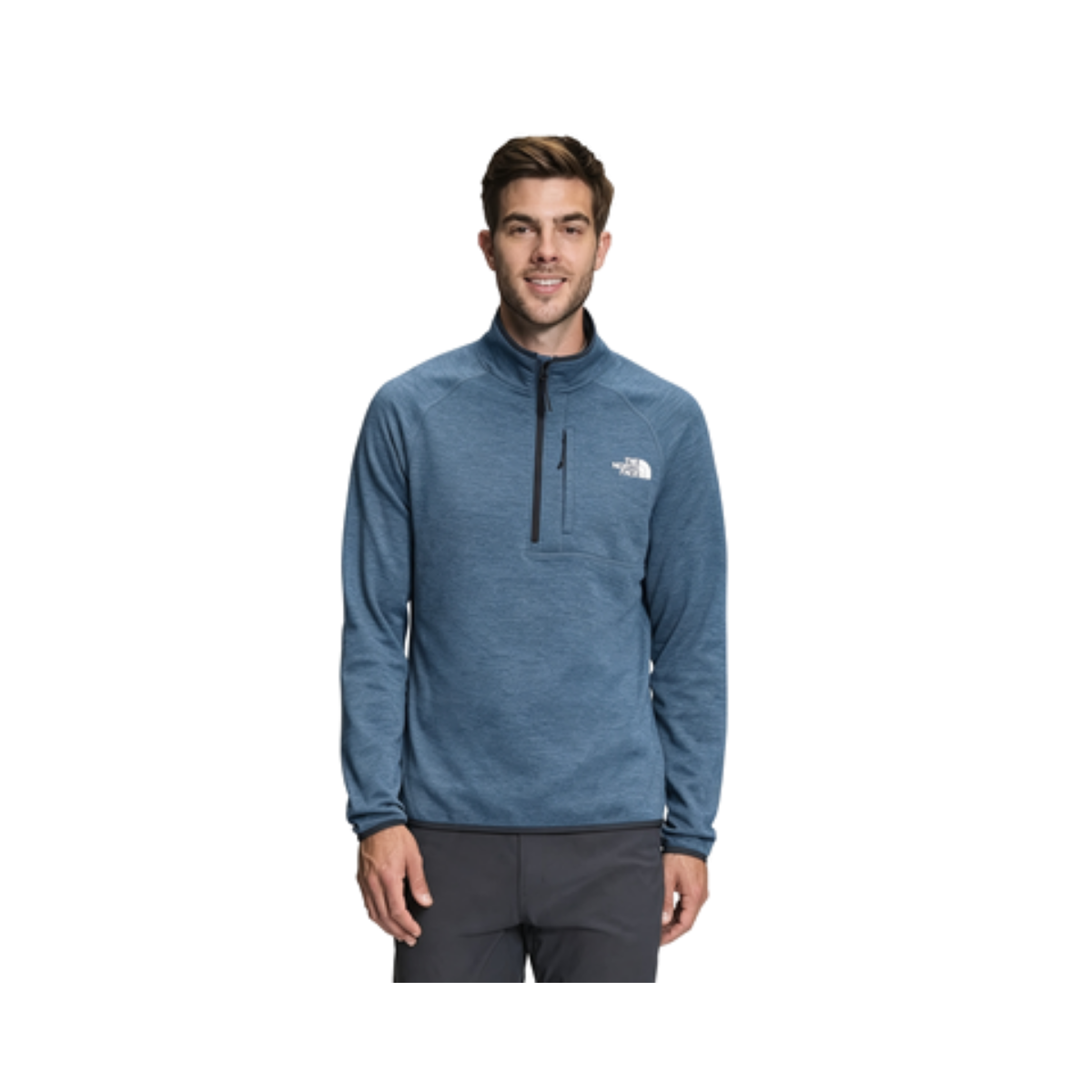 NORTH FACE CANYONLANDS 1/2 ZIP SHADY BLUE HEATHER