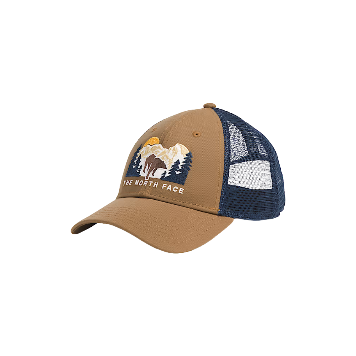 NORTH FACE EMBROIDERED MUDDER TRUCKER HAT ULTILITY BROWN