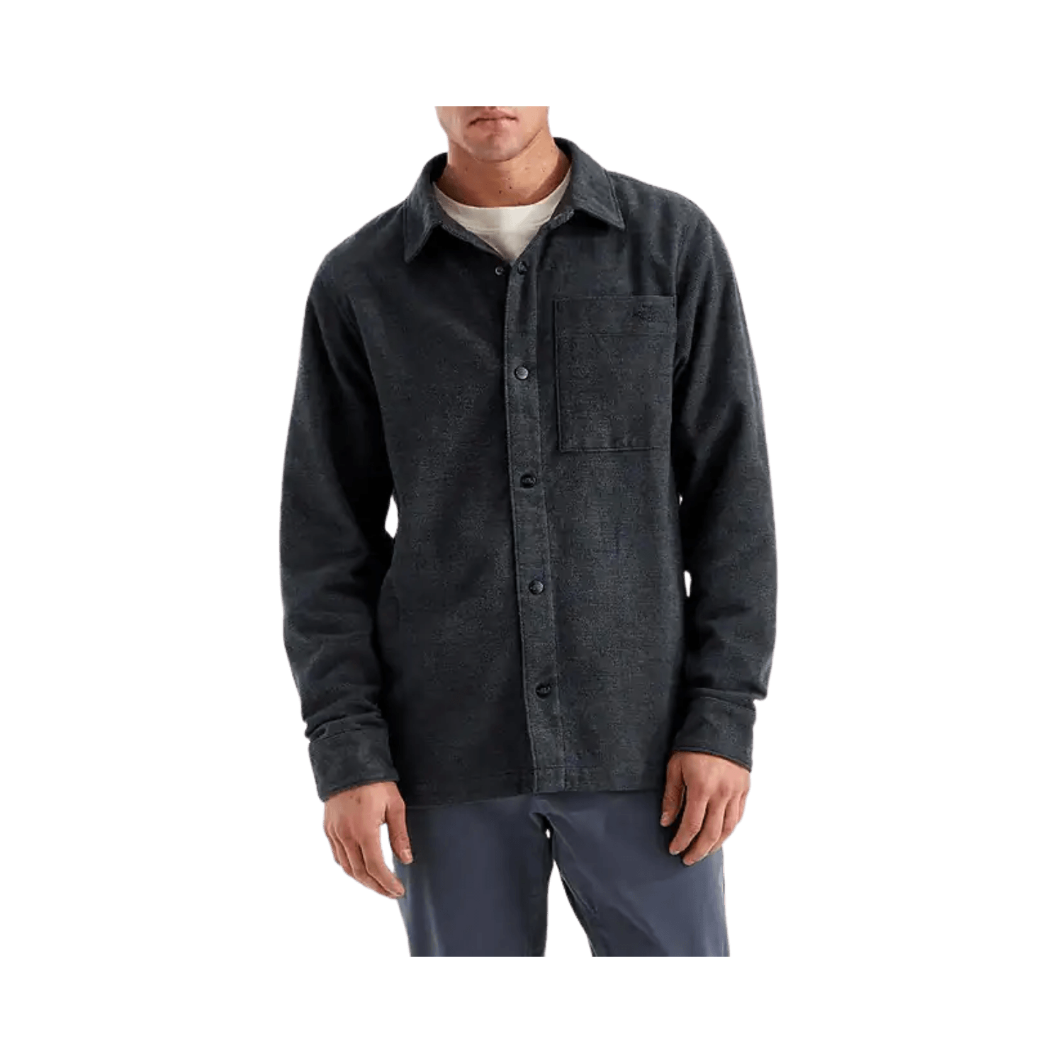 NORTH FACE FOREST FLANNEL L/S SHACKET TNF BLACK PLAID