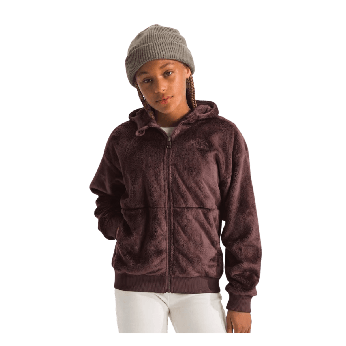 NORTH FACE G OSITO FZ HOODIE GROUNDED PLUM