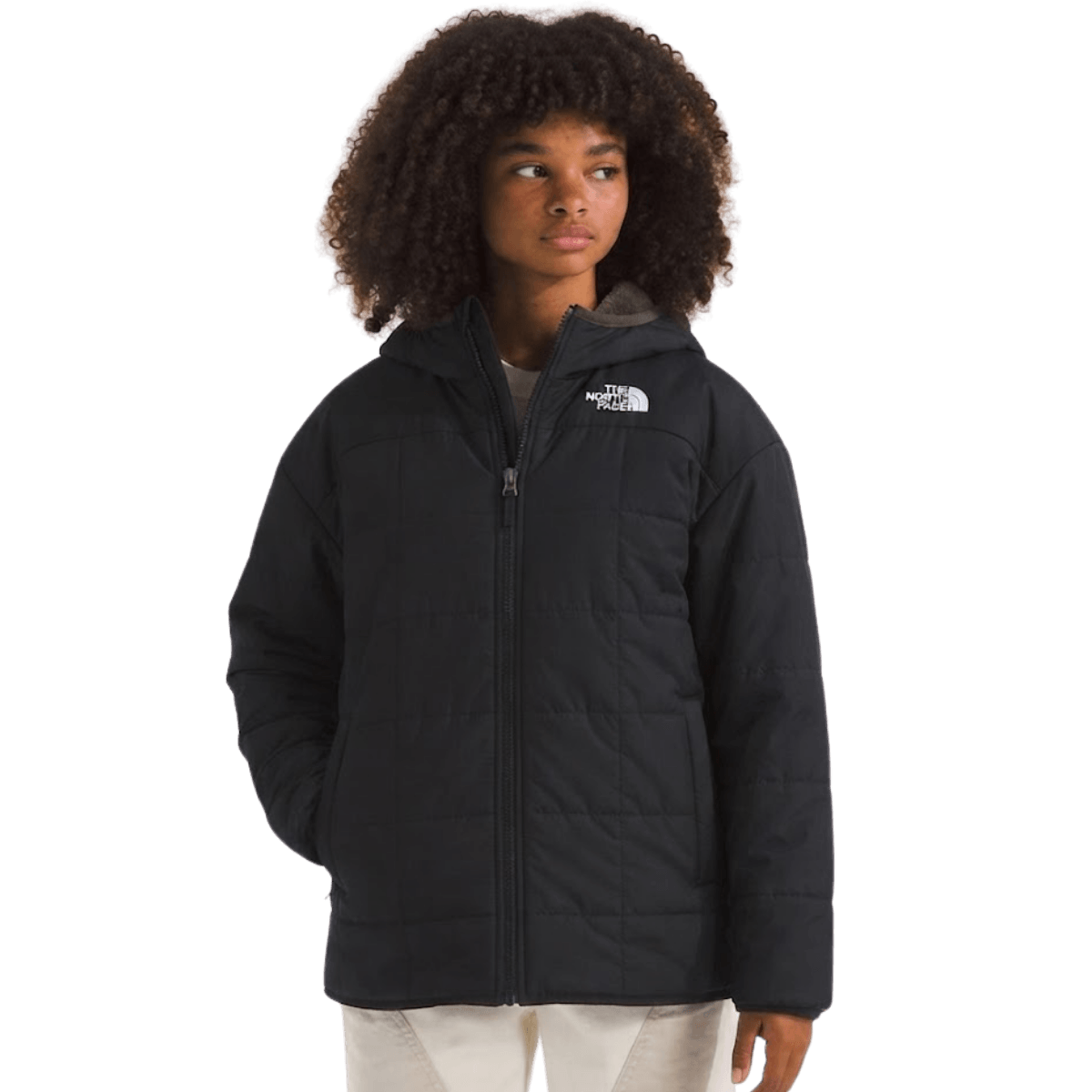 NORTH FACE G REVERSIBLE SHASTA SHRT PARKA TNF BLACK