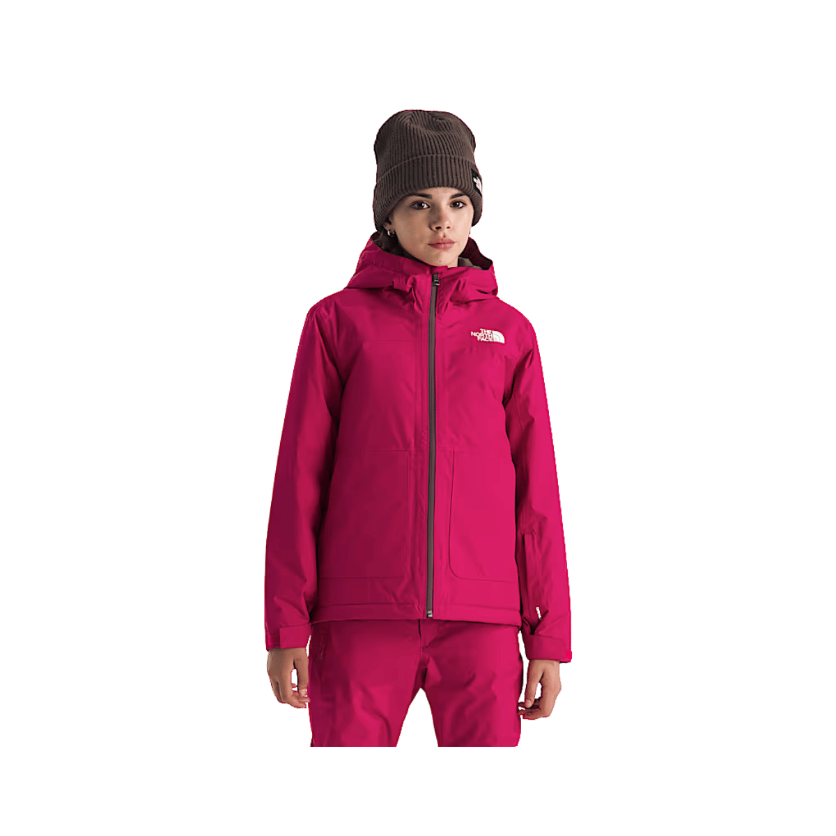 NORTH FACE GIRLS FREEDOM INSULATED JACKET - LALI GURAN, FRONT ANGLE, SM, MD, LG, XL, XXL