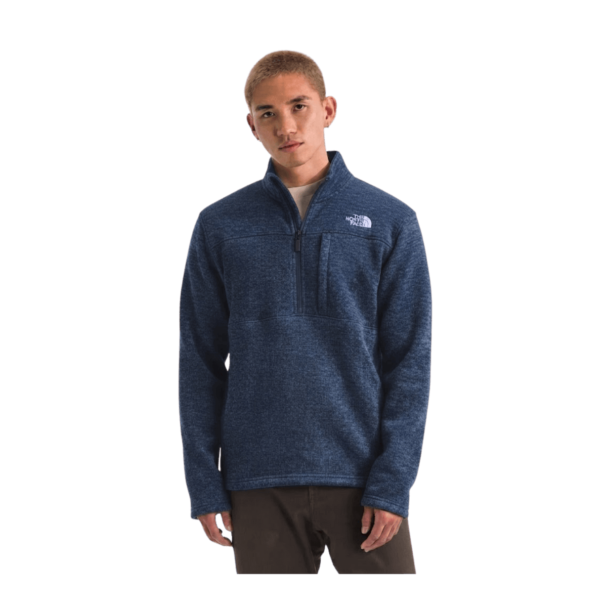 NORTH FACE GORDON LYONS 1/4 ZIP SUMMIT NAVY HEATHER
