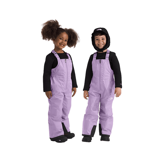 NORTH FACE KIDS FREEDOM INSULATED BIB - LITE LILAC, FRONT ANGLE, 02, 03, 04, 05, 06