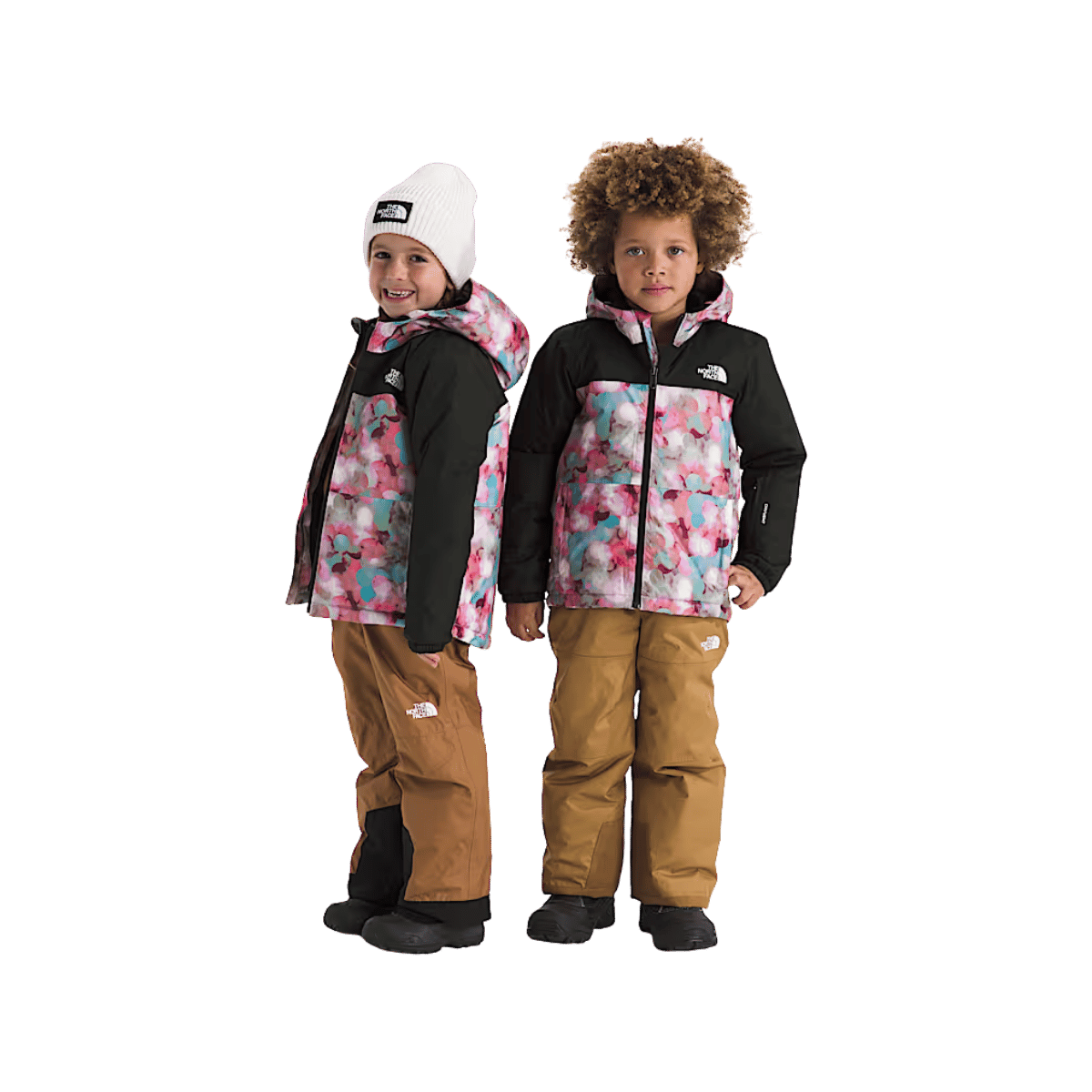 NORTH FACE KIDS FREEDOM INSULATED JACKET - LILAC LENS FLARE PRINT, FRONT ANGLE, 02, 03, 04, 05, 06