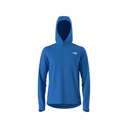 NORTH FACE MEN'S ADVENTURE SUN HOODIE - HERO BLUE, FRONT ANGLE, MD, LG, XL, XXL