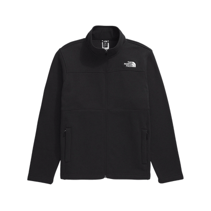 NORTH FACE MEN'S GORDON LYONS FULL ZIP JACKET- TNF BLACK HEATHER, FRONT ANGLE, SM, MD, LG, XL, XXL, 3XL