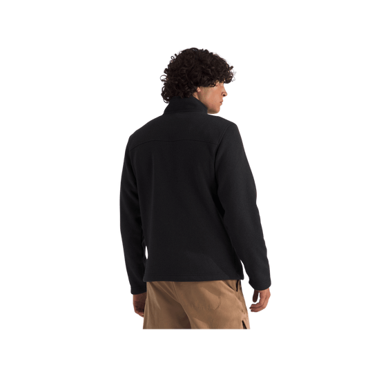 NORTH FACE MEN'S GORDON LYONS FULL ZIP JACKET- TNF BLACK HEATHER, BACK ANGLE, SM, MD, LG, XL, XXL, 3XL