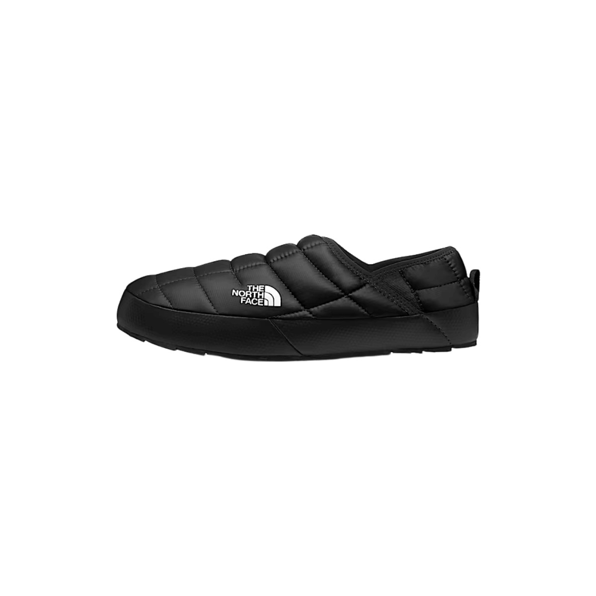 NORTH FACE MEN'S THERMOBALL TRACTION MULE V - TNF BLACK/TNF WHITE, SIDE ANGLE, 07.0, 08.0, 09.0, 10.0, 11.0, 12.0, 13.0