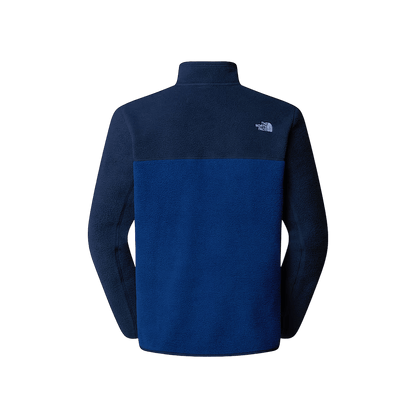 NORTH FACE MEN'S YUMIORI FULL ZIP - ESTATE BLUE/SUMMIT NAVY, BACK ANGLE, SM, MD, LG, XL, XXL