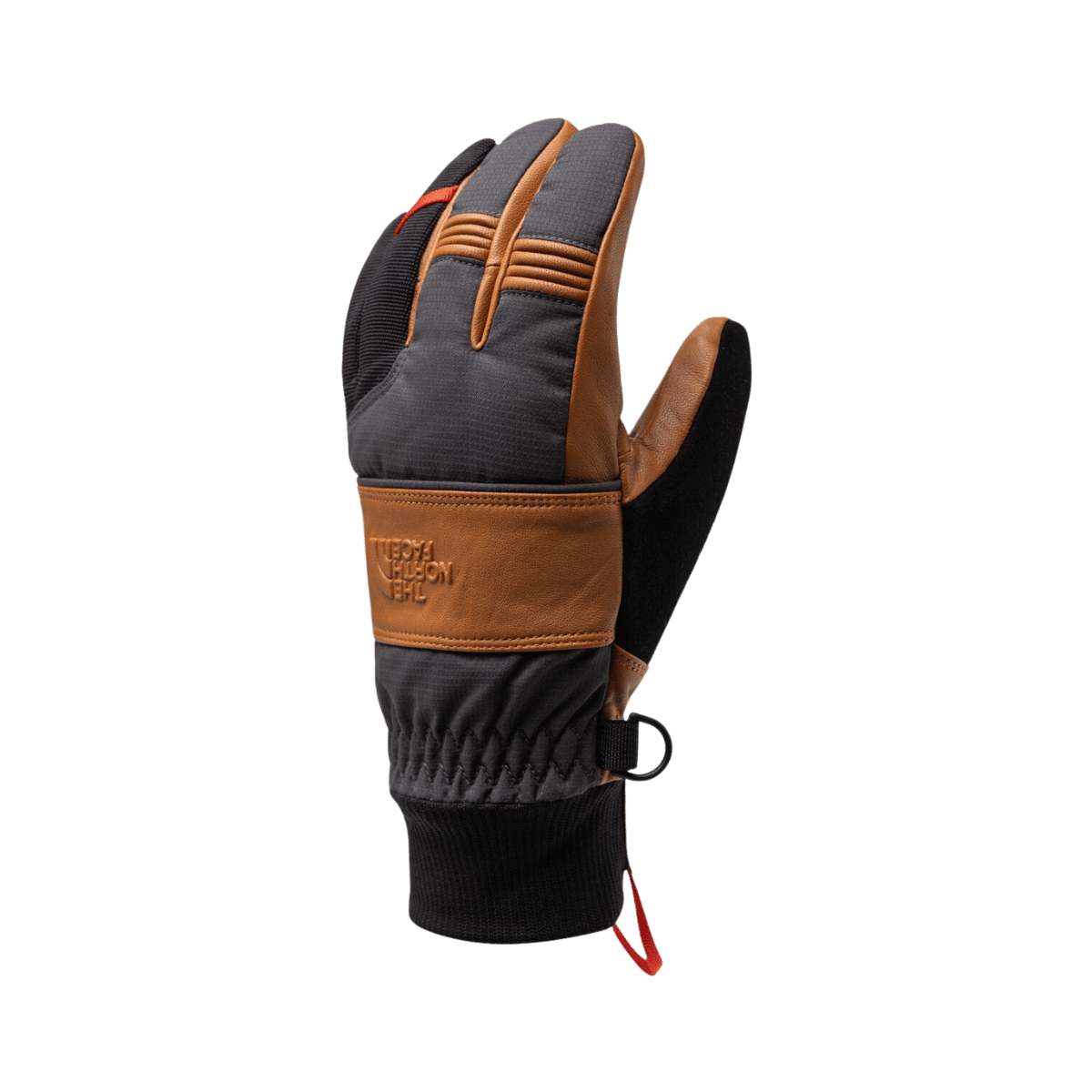 NORTH FACE MONTANA SG GTX GLOVE - LEATHER BROWN/ASPHALT GREY, TOP ANGLE