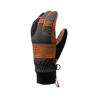 NORTH FACE MONTANA SG GTX GLOVE - LEATHER BROWN/ASPHALT GREY, TOP ANGLE