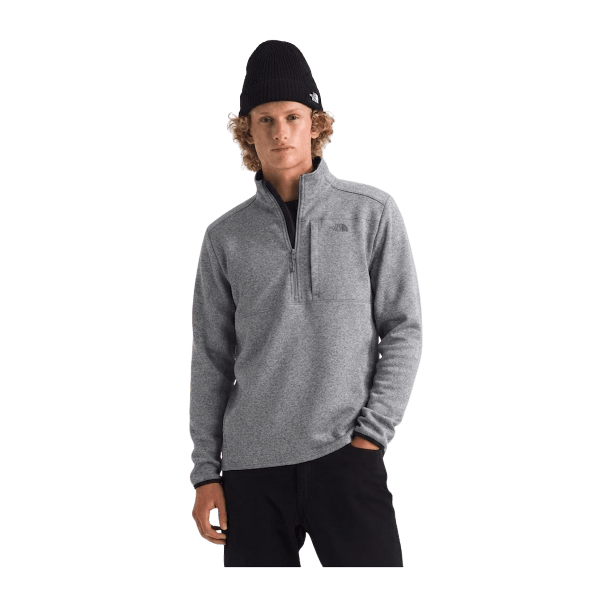 NORTH FACE PERFORMANCE FLEECE 1/4 ZIP TNF GREY HEATHER