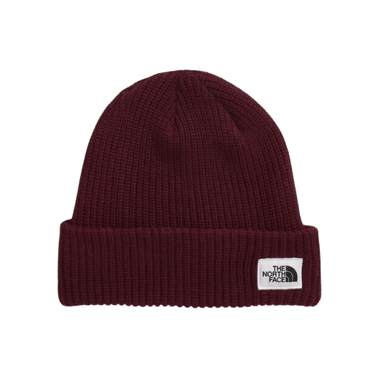 NORTH FACE SALTY BAE LINED BEANIE GARNET